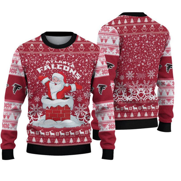 Atlanta Falcons Sweatshirt Christmas Funny Santa Claus