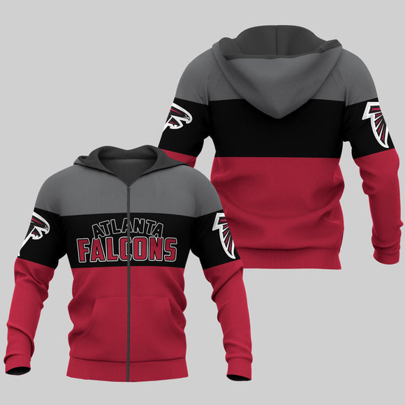 20% OFF Atlanta Falcons Zip Up Hoodies Extreme Pullover Hoodie 3D