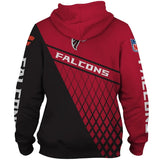 Atlanta Falcons Zip Up Hoodie With Hooded Long Sleeves