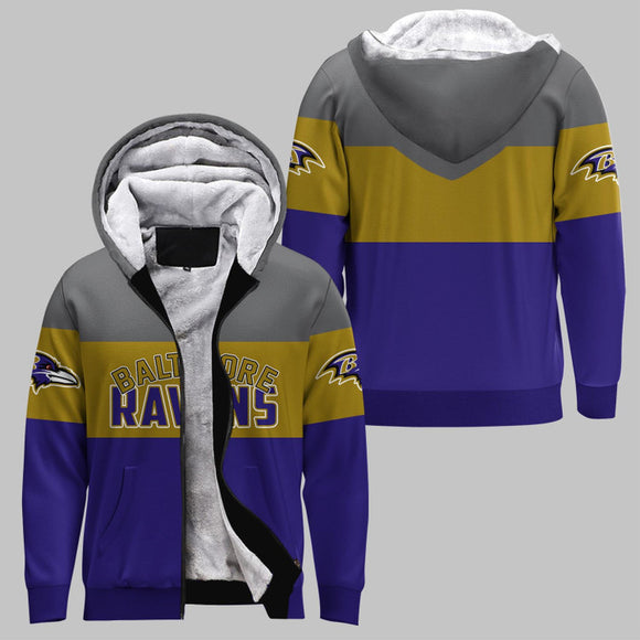 20% OFF Baltimore Ravens Extreme Fleece Jacket 3D