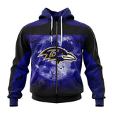 15% OFF Cheap Baltimore Ravens Hoodies Halloween Custom Name & Number