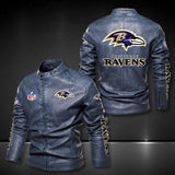Baltimore Ravens Leather Jacket Winter Coat