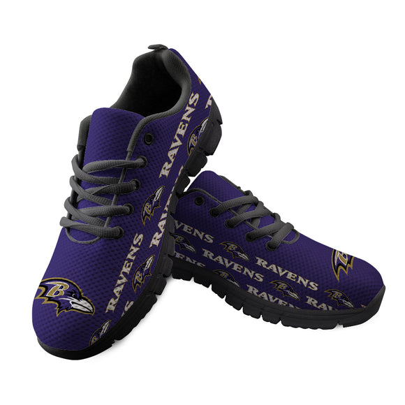 Baltimore Ravens Sneakers Repeat Print Logo Low Top Shoes
