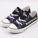 Baltimore Ravens Women's Shoes Low Top Canvas Shoes