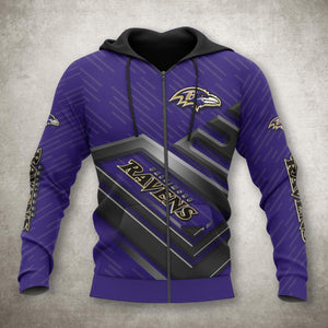 Baltimore Ravens Zip Up Hoodies No 1