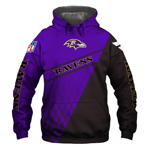 18% SALE OFF Baltimore Ravens Zip Up Hoodie 3D With Hooded Long Sleeve – 4  Fan Shop