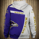 Baltimore Ravens Zip Up Hoodie 3D, Pullover Hoodies