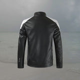 Block Leather Jacket Mens For Winter