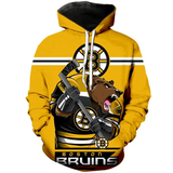Boston Bruins Hoodies Mascot 3D Printed