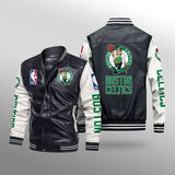 Boston Celtics Leather Jacket