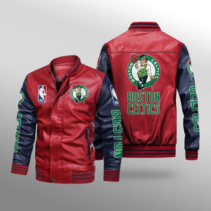 Celtics clearance leather jacket