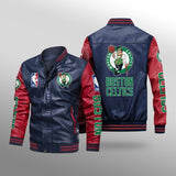 Boston Celtics Leather Jacket