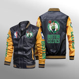 Boston Celtics Leather Jacket