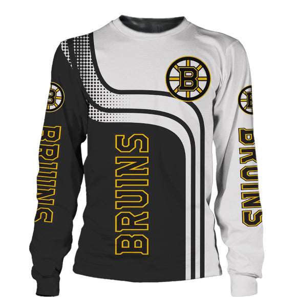 Boston Bruins Sweatshirt 3D Long Sleeve Crew Neck