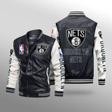 Brooklyn Nets Leather Jacket