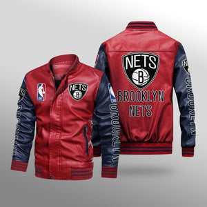 Brooklyn Nets Leather Jacket