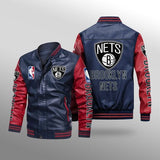 Brooklyn Nets Leather Jacket