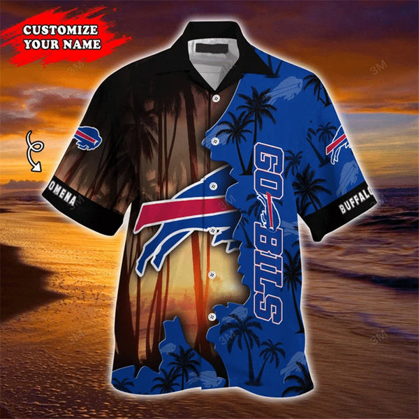 Buffalo Bills NFL Custom Name Hawaiian Shirt Hot Design For Fans