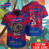 15% OFF Buffalo Bills Hawaiian Shirt Mascot Customize Your Name