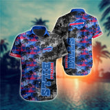 Buffalo Bills Hawaiian Shirt Palm Tree Pattern