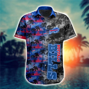Buffalo Bills Hawaiian Shirt Palm Tree Pattern