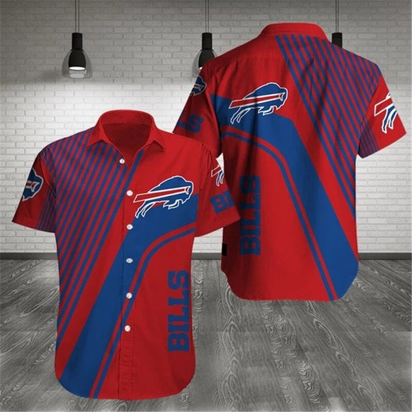Buffalo Bills Hawaiian Shirts Pattern Stripe