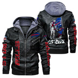 Buffalo Bills Leather Bomber Jacket From Father To Son