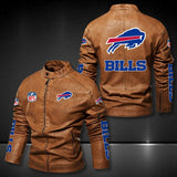 Buffalo Bills Leather Jacket Winter Coat