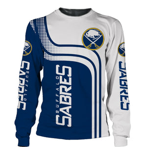 Buffalo Sabres Sweatshirt 3D Long Sleeve Crew Neck