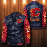 Calgary Flames Leather Jacket