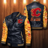 Calgary Flames Leather Jacket