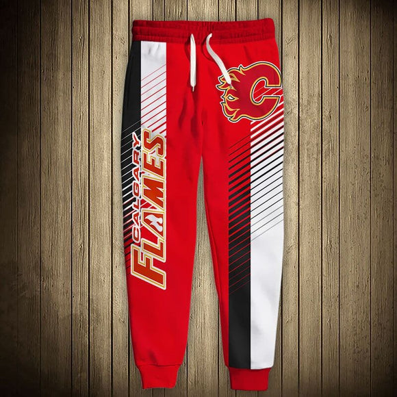 Calgary Flames Sweatpants 3D Printed