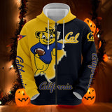 California Golden Bears Hoodies Mascot Printed