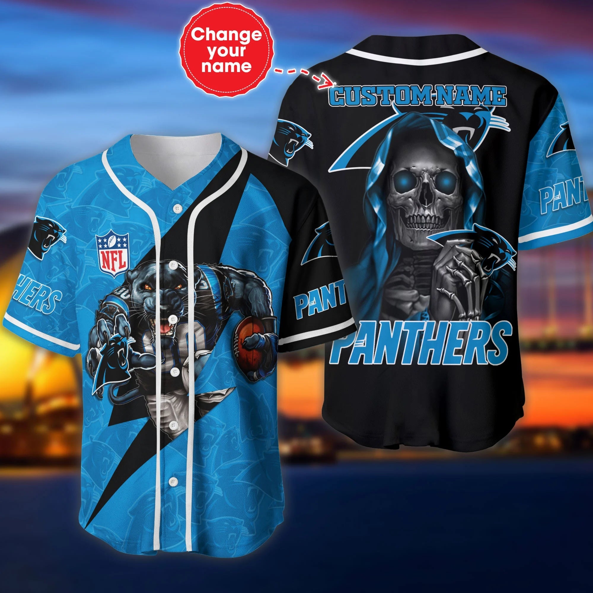Lowest Price Carolina Panthers Baseball Jersey Shirt Skull Custom Name – 4  Fan Shop