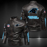 Carolina Panthers Leather Jacket Winter Coat