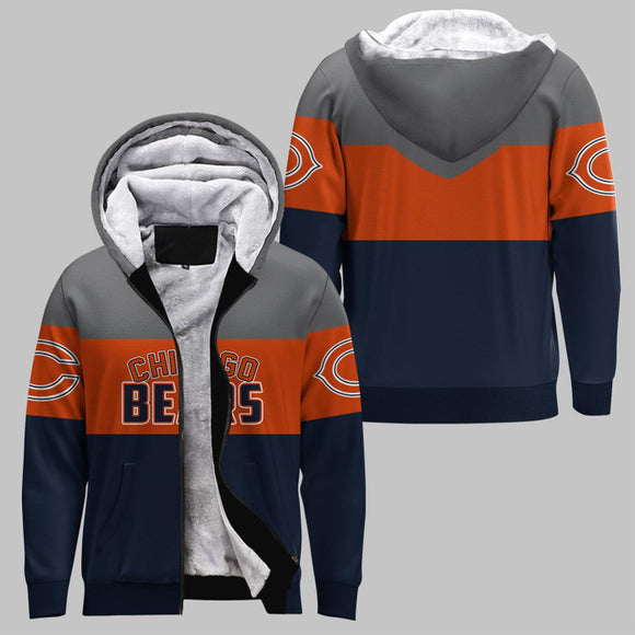 20% OFF Chicago Bears Extreme Fleece Jacket 3D