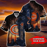 Chicago Bears Hawaiian Shirt Customize Your Name