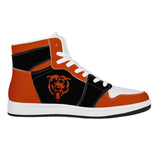 Chicago Bears High Top Sneakers Leather