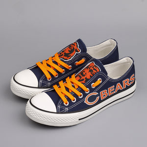 Chicago Bears Men's Shoes Low Top Canvas Shoes