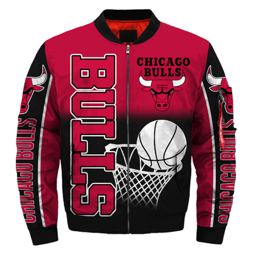 Chicago Bulls Warm Up Jacket 3D Full Print