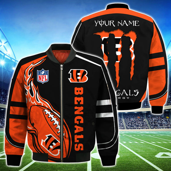 20% OFF Cincinnati Bengals Jackets Mens Monter Energy Custom Name