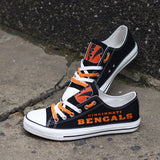 Cincinnati Bengals Men's Shoes Low Top Canvas Shoes