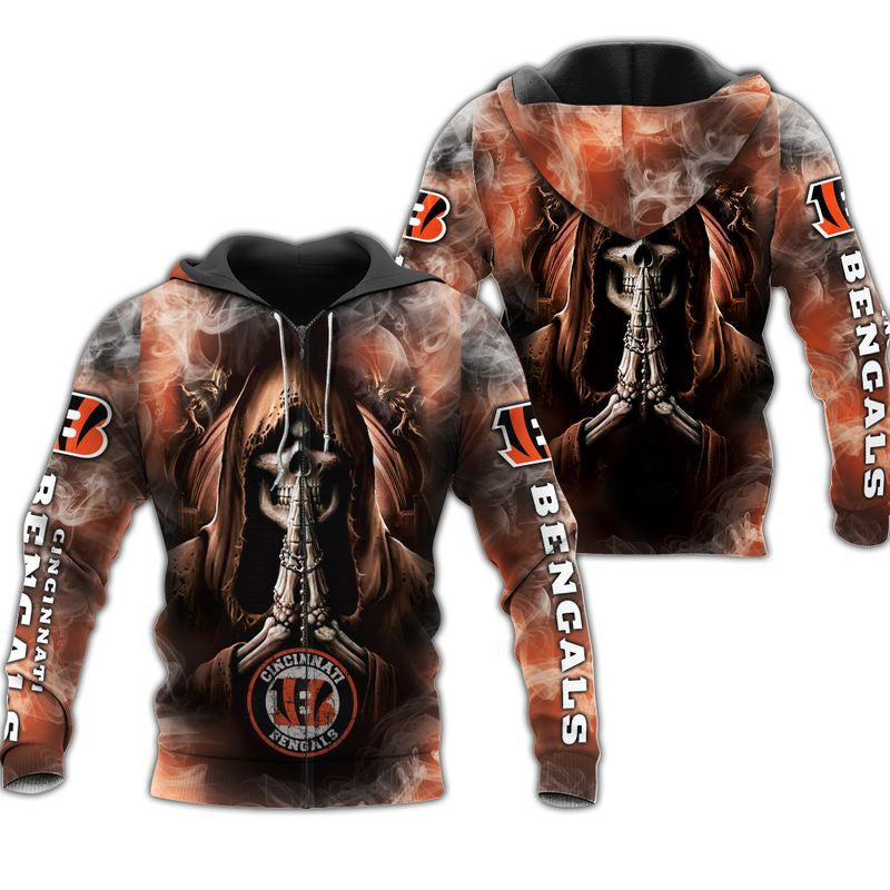 20% OFF Cincinnati Bengals Hoodie Cheap Skull Printed For Men – 4 Fan Shop