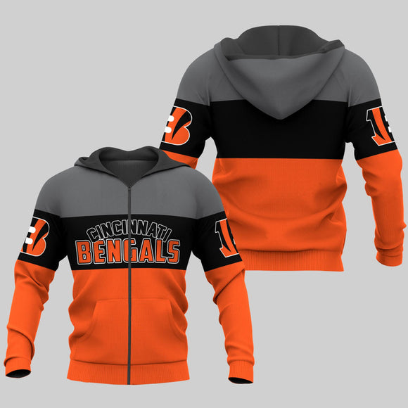 20% OFF Cincinnati Bengals Zip Up Hoodies Extreme Pullover Hoodie 3D