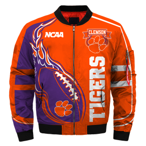 Clemson Tigers Jacket 3D Printed Fire Ball