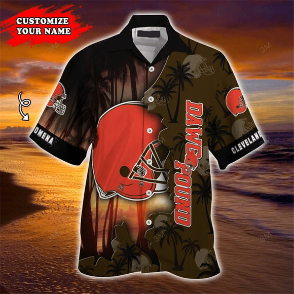 Cleveland Browns Hawaiian Shirt Customize Your Name