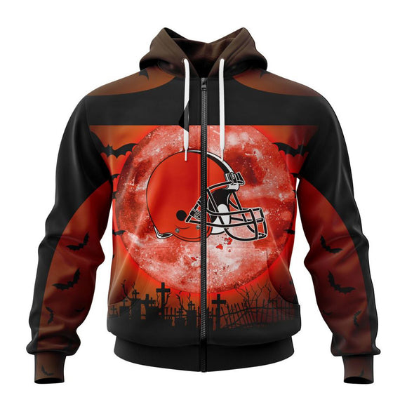 15% OFF Cheap Cleveland Browns Hoodies Halloween Custom Name & Number