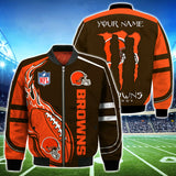 20% OFF Cleveland Browns Jackets Mens Monter Energy Custom Name