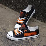 Cleveland Browns Men's Shoes Low Top Canvas Shoes