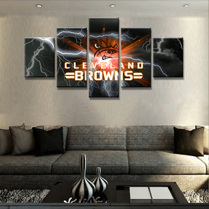 Cleveland Browns Wall Art Cheap For Living Room Wall Decor